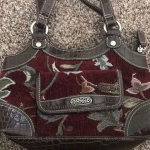 Small shoulder corduroy bag